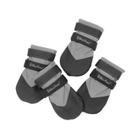 Four grey dog boots for winter