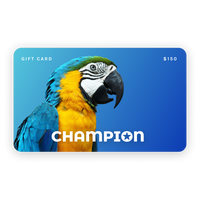 A $150 blue gift card