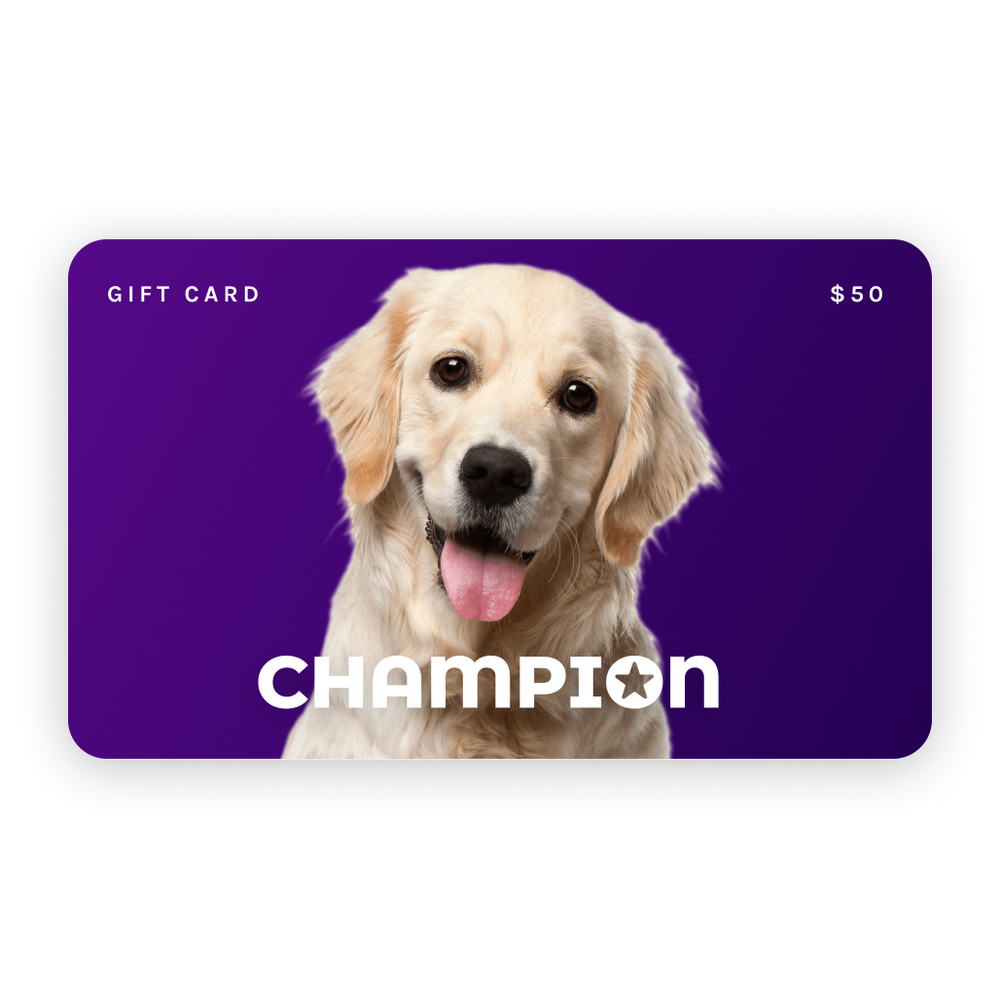 A $50 purple gift card