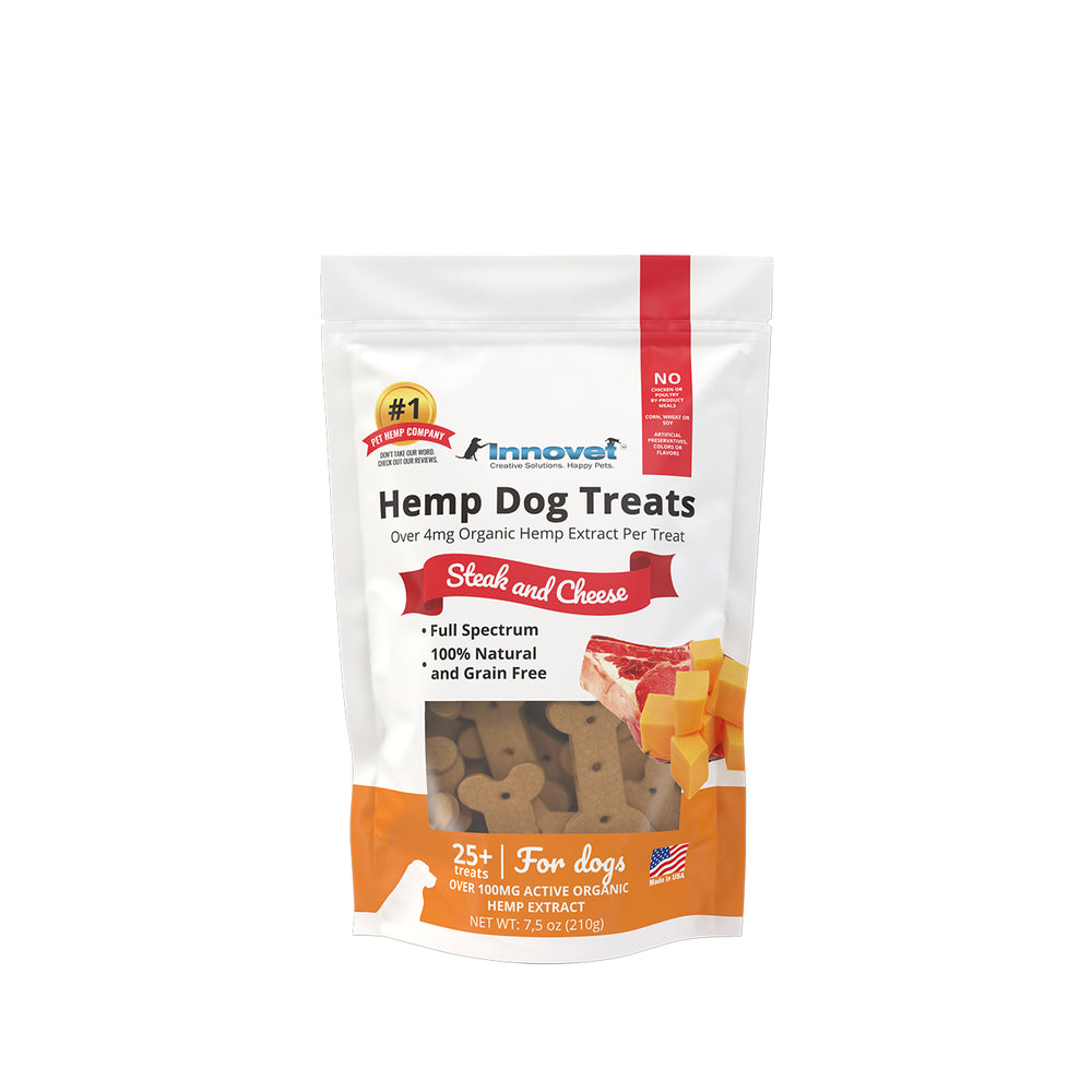 A bag of hemp dog treats
