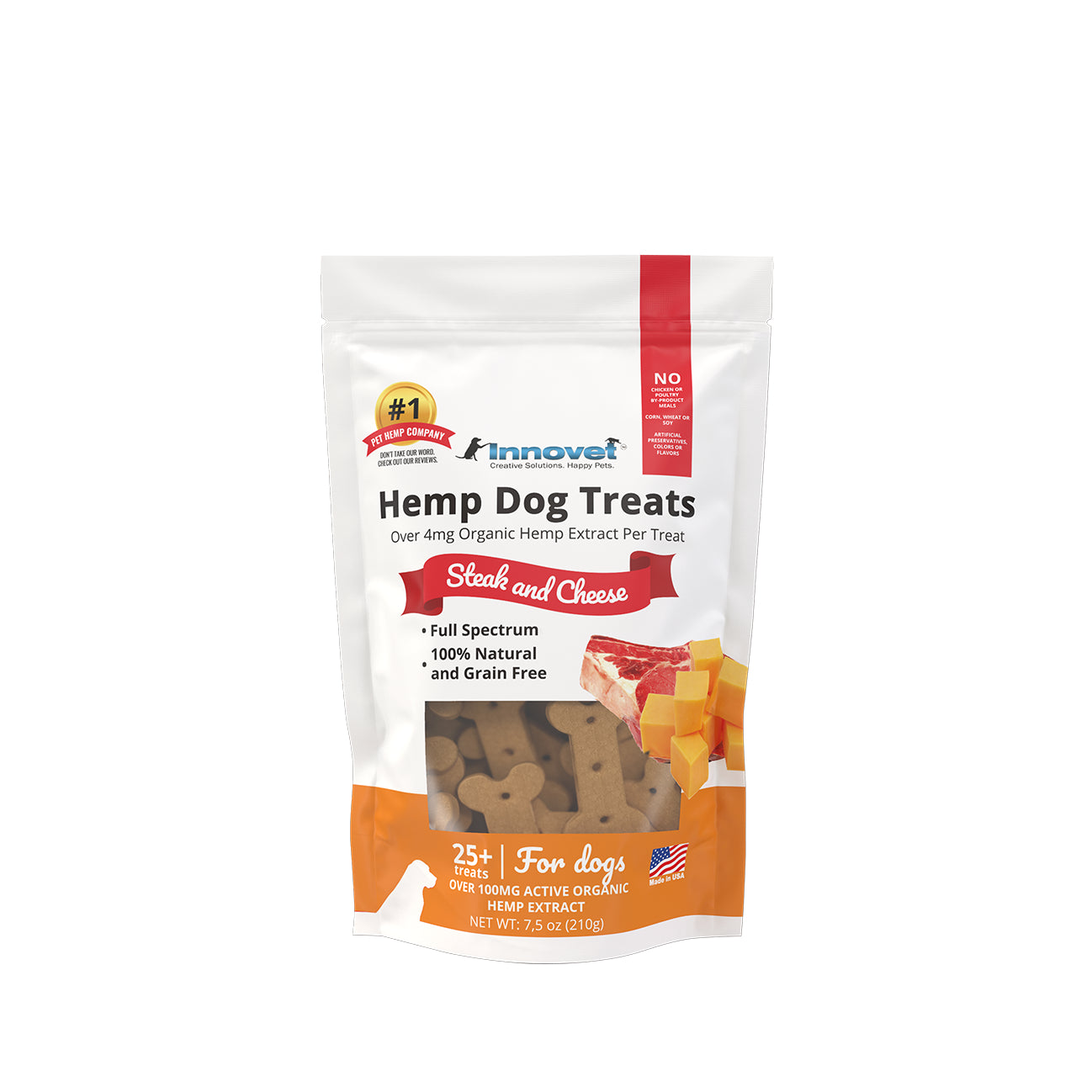 A bag of hemp dog treats