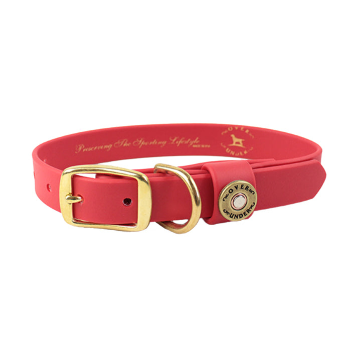 Red and gold collar for small pets