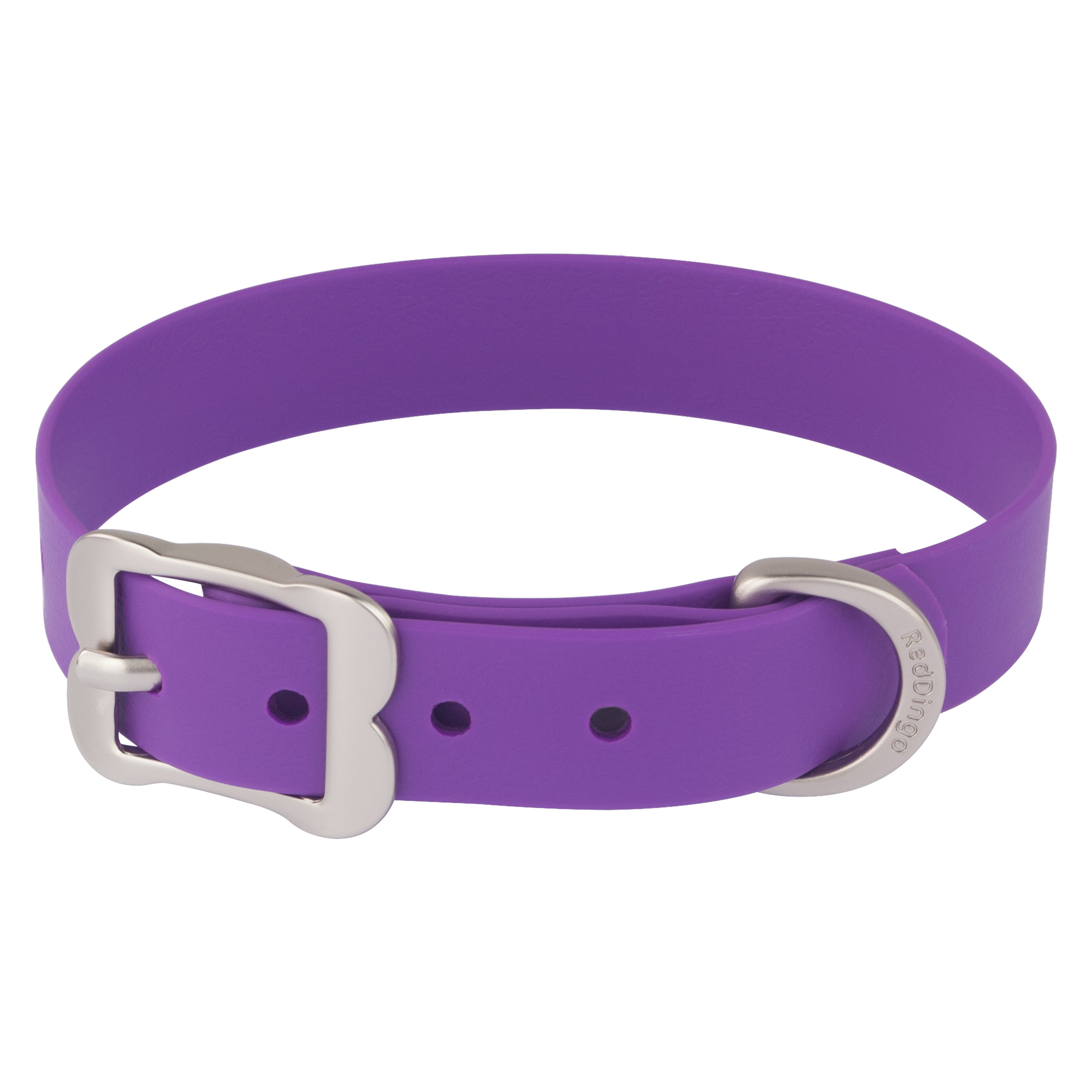 Purple rubber cat collar