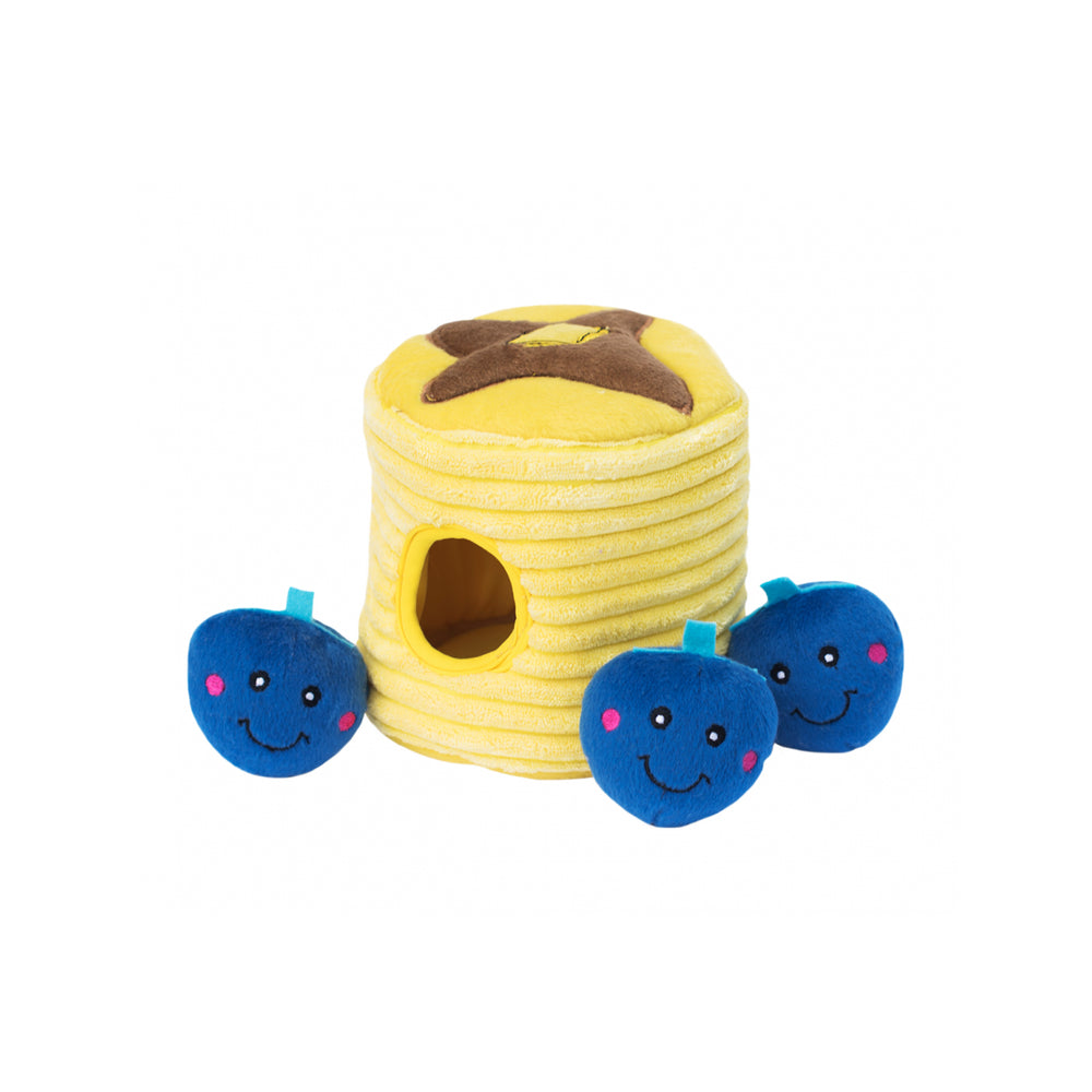 A pet toy with blueberry plushes 