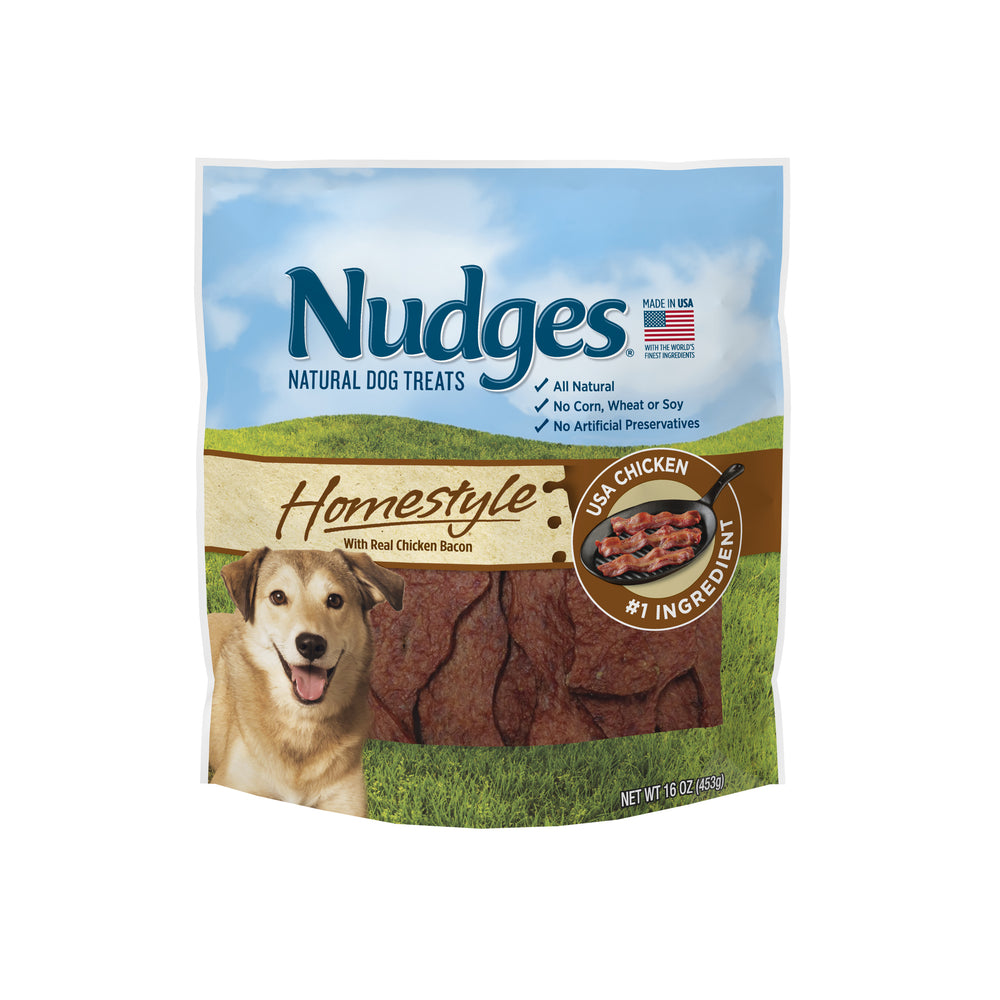 A bag of homestyle dog treats