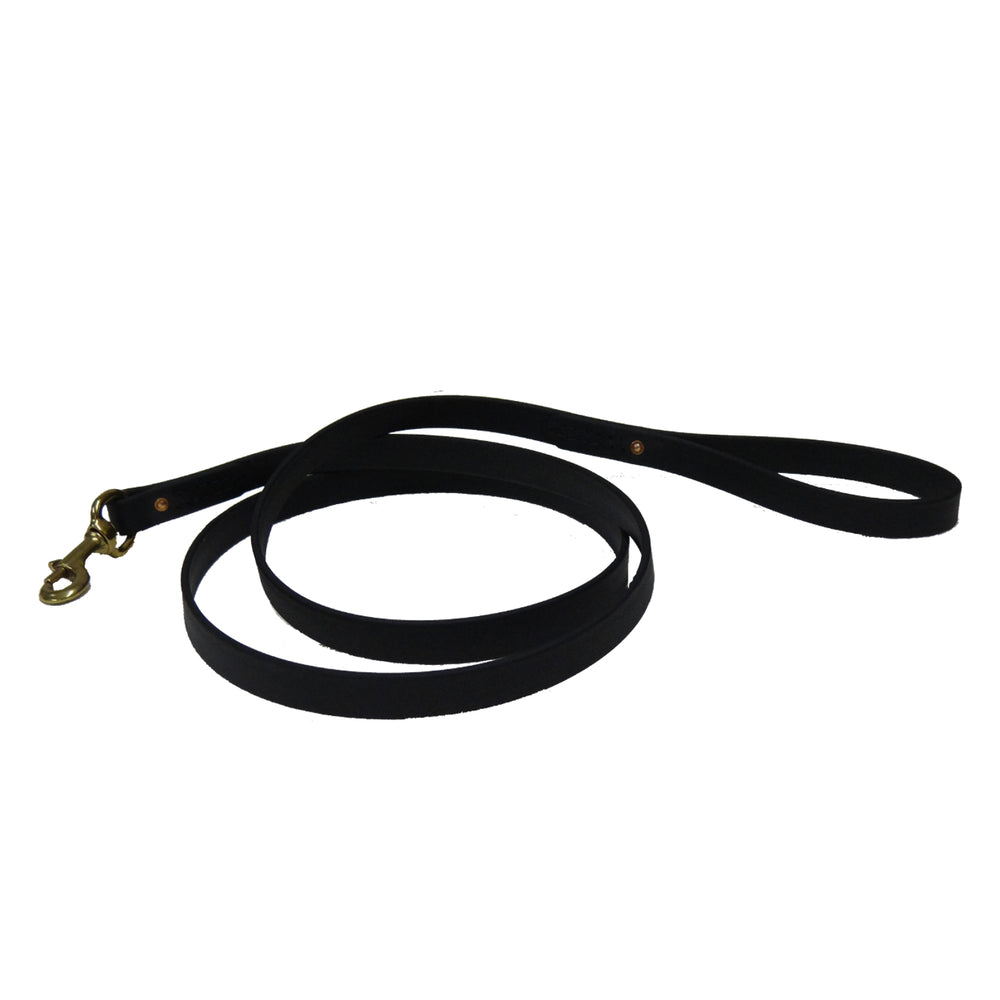 A black dog leash