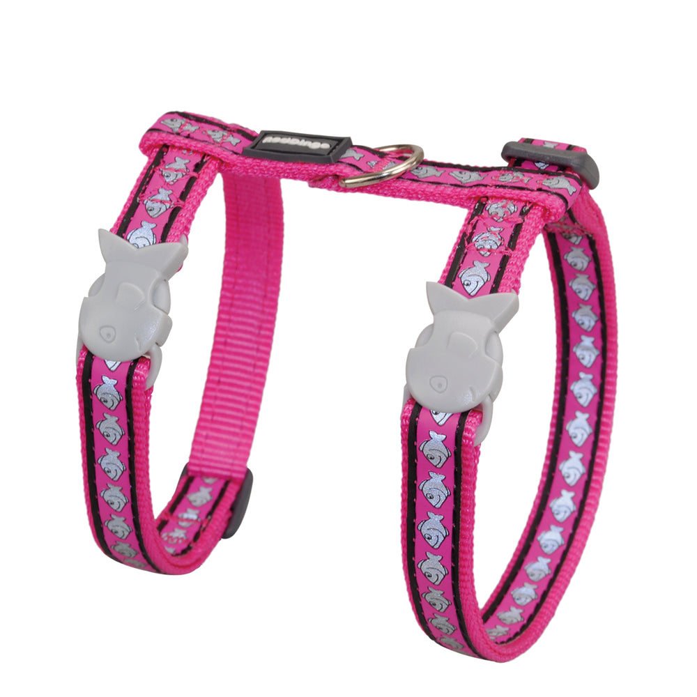 A pink harness for cats
