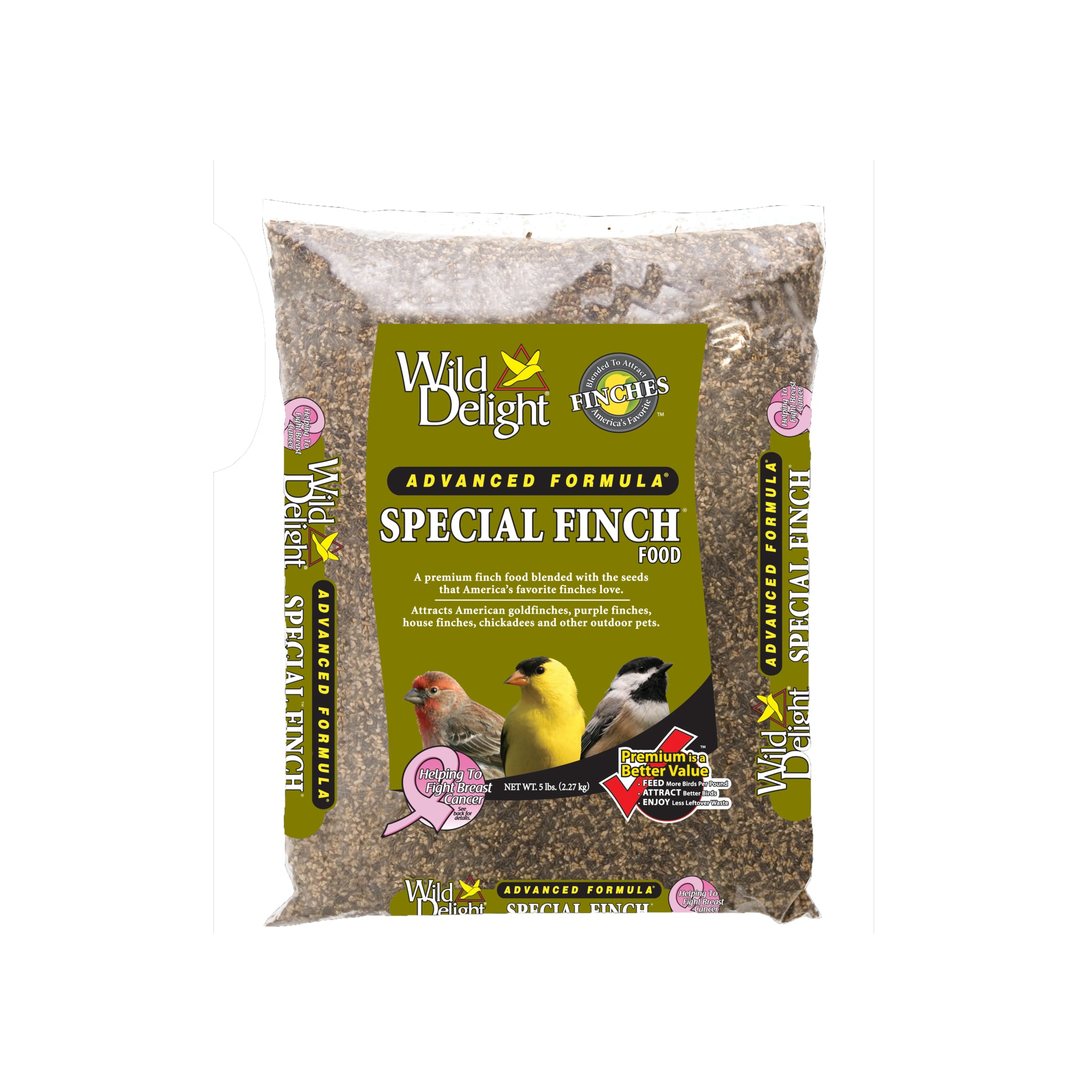 A bag of advanced formula bird food