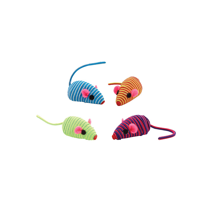 Colourful mice toys for cats
